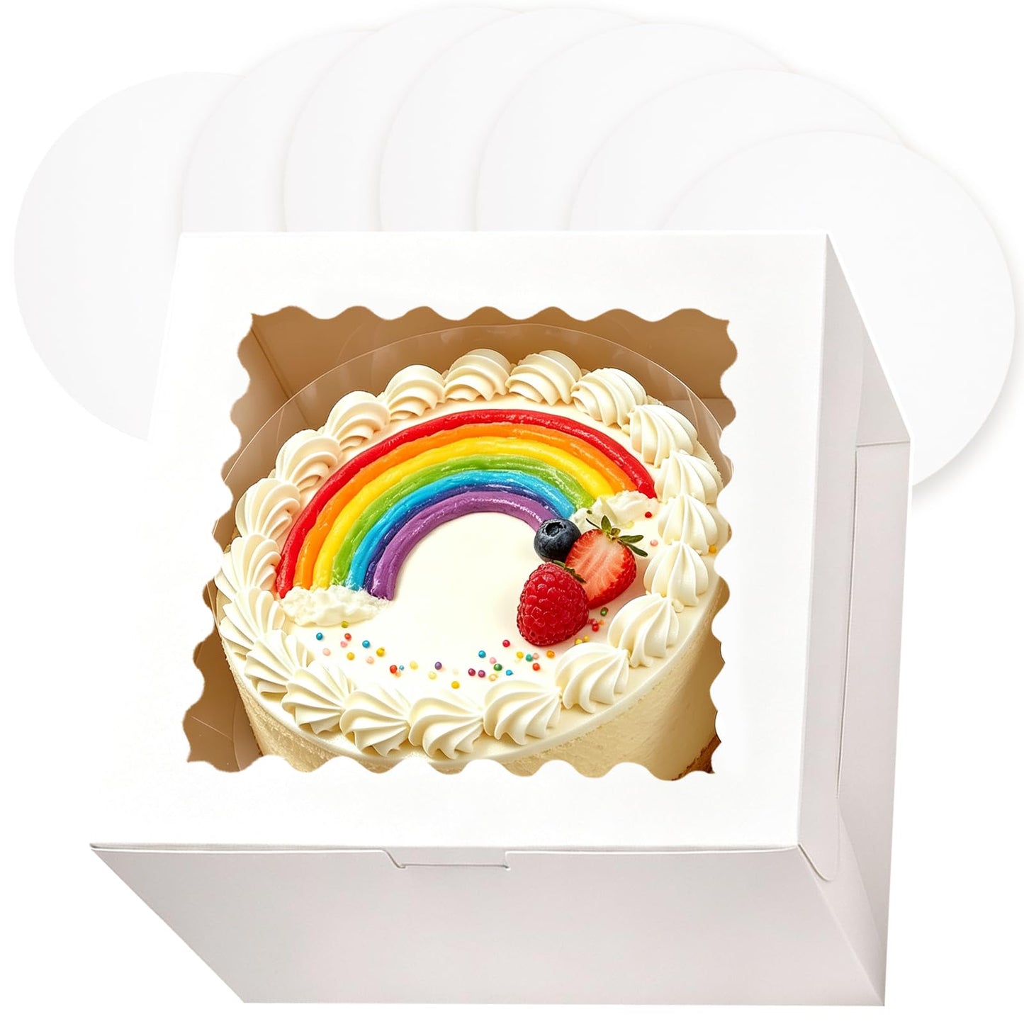 Cake Boxes with Window for Bakery and Party Desserts