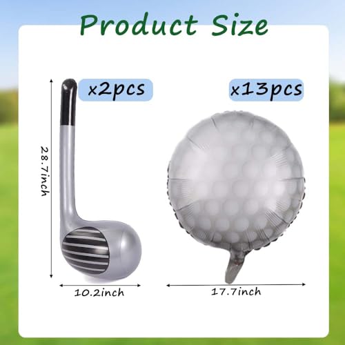Golf Balloons Set for Sports Theme Birthday Party Decoration