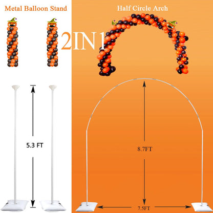 Metal Balloon Arch Stand Kit with Weighted Base for Party Decor