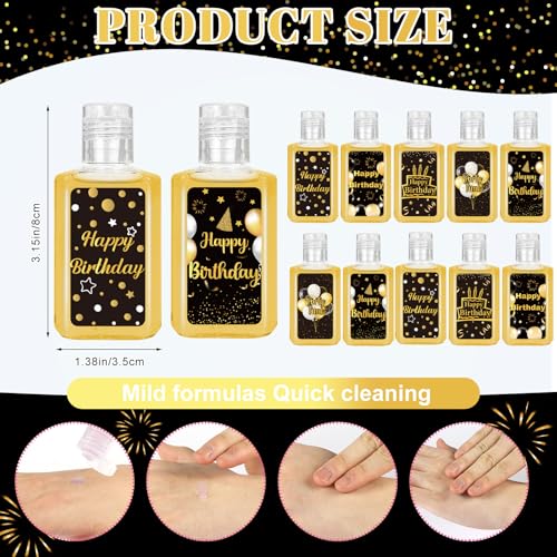 Mini Hand Sanitizer Party Favors with Inspirational Labels for Gifts