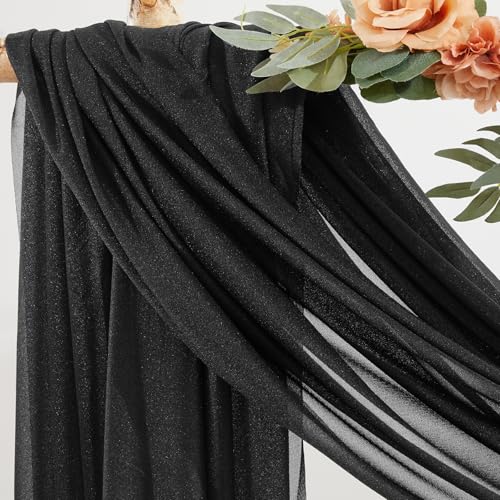 Sheer Wedding Arch Draping Fabric Curtains for Ceremony and Party Decor