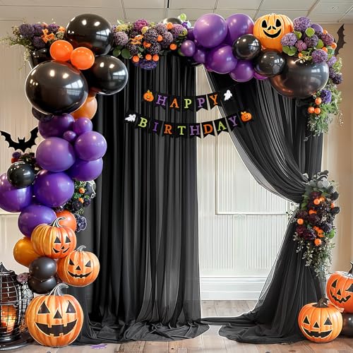 Sheer Wedding Arch Draping Fabric Curtains for Ceremony and Party Decor