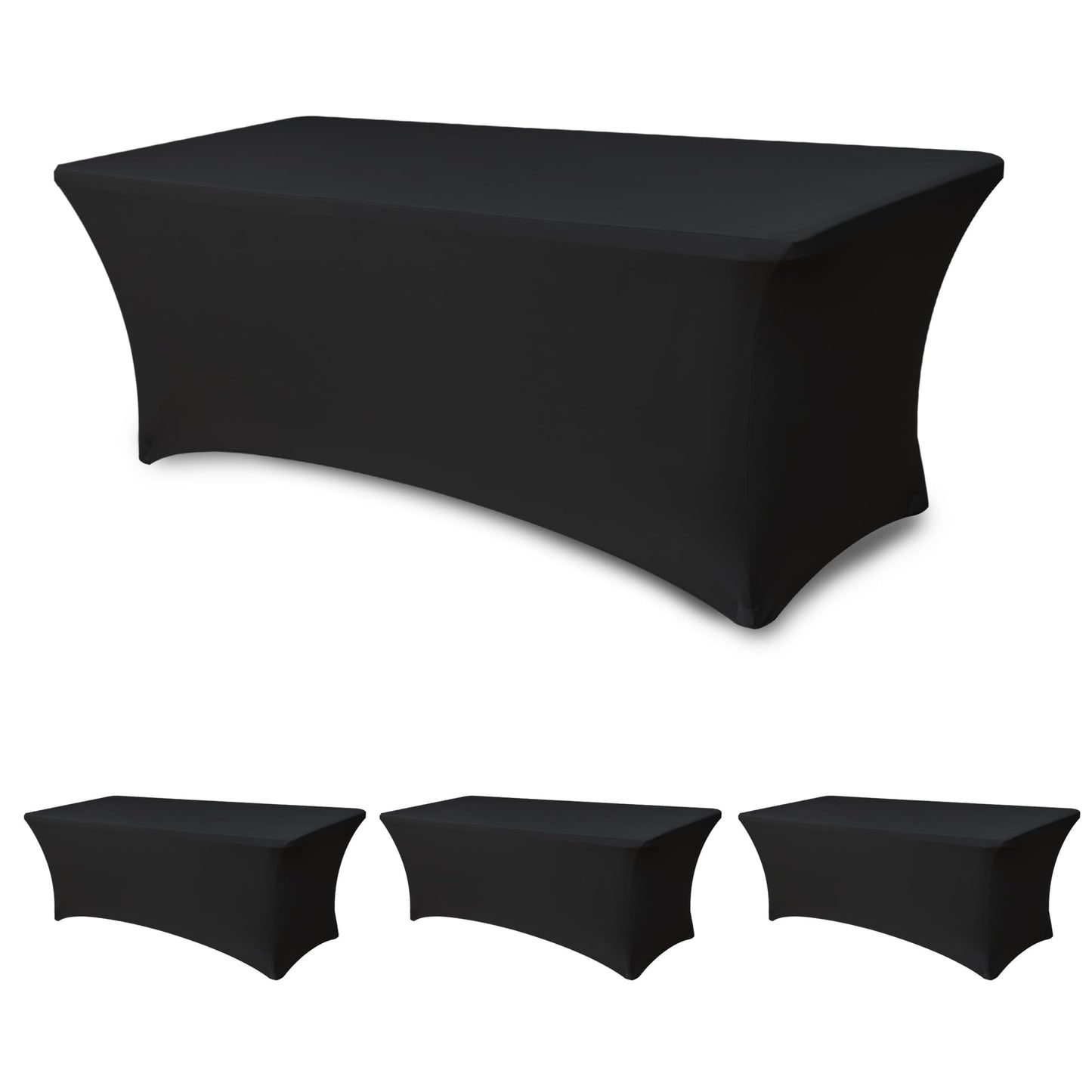Spandex Table Cloths for Rectangle Tables-Fitted Stretch Table Cover