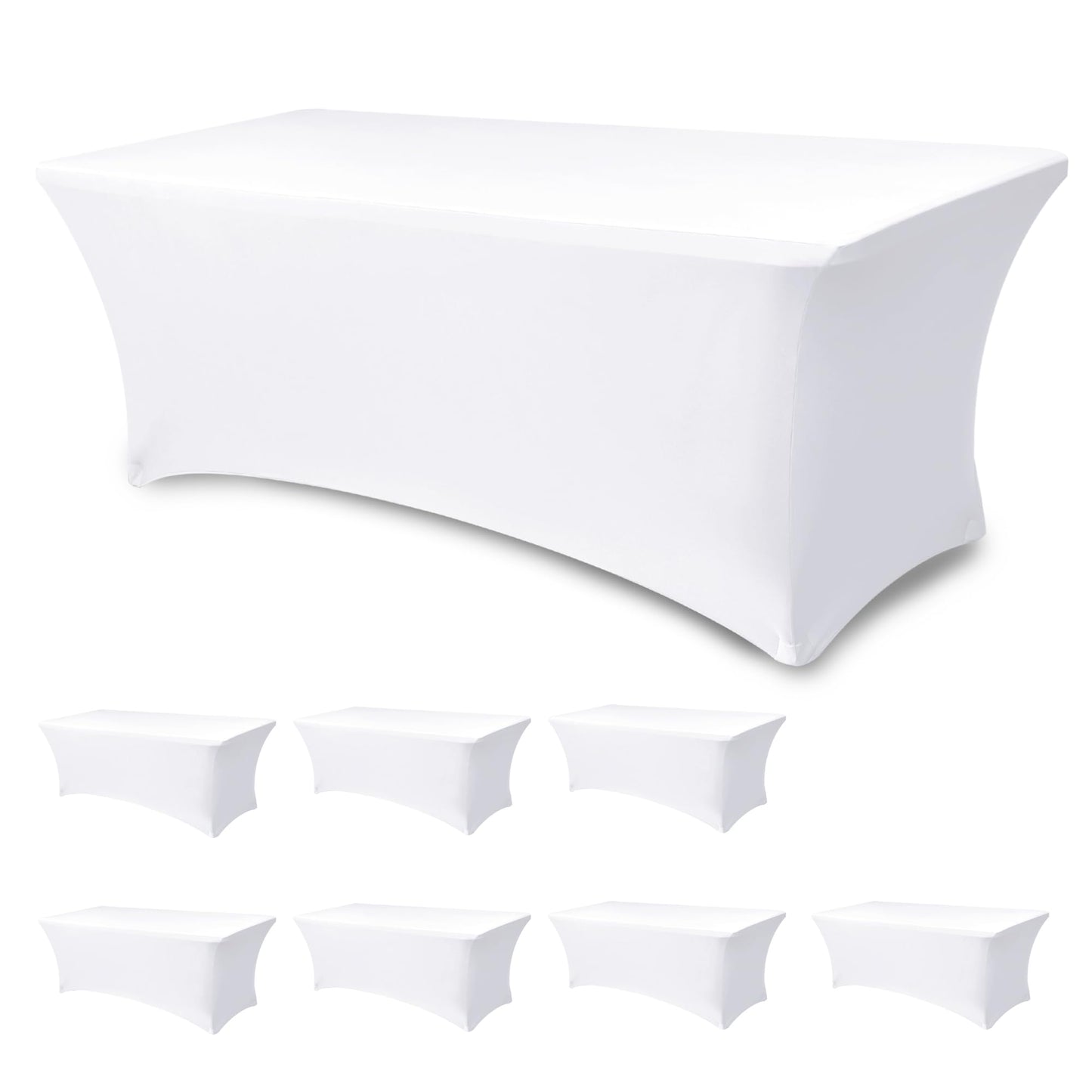 Spandex Table Cloths for Rectangle Tables-Fitted Stretch Table Cover