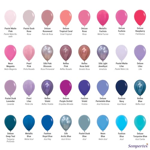Sempertex Round Pastel Matte Blue Balloons, Latex, 5 Inch, 50 Pcs