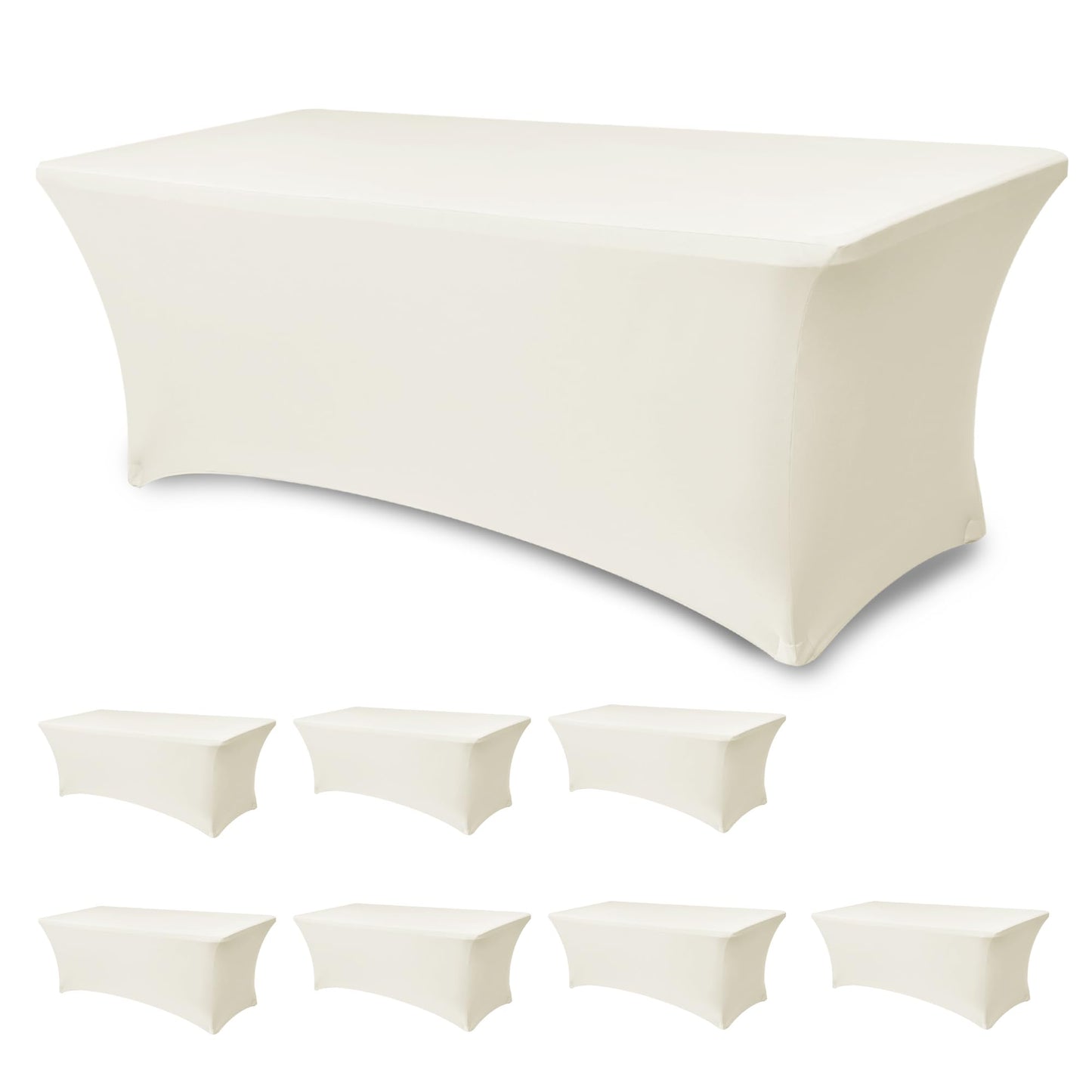Spandex Table Cloths for Rectangle Tables-Fitted Stretch Table Cover