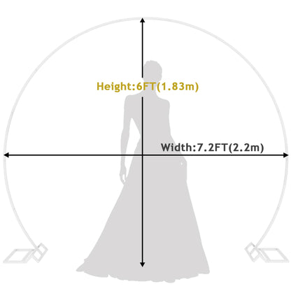 Round Metal Wedding Arch Backdrop Frame for Party Decorations