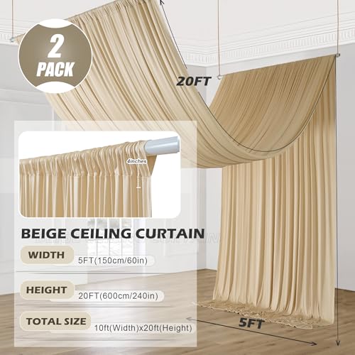leegleri Ceiling Drapes for Weddings Parties