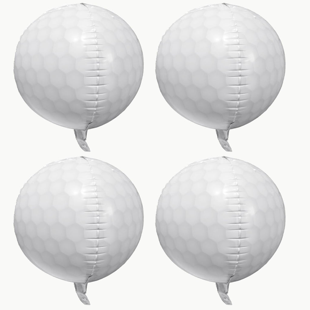 4D Golf Ball Foil Balloons for Sports Theme Party Decor