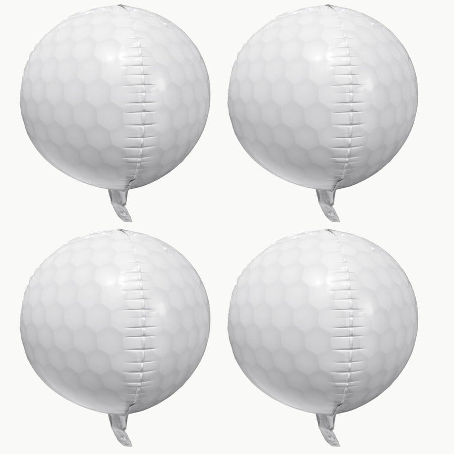 4D Golf Ball Foil Balloons for Sports Theme Party Decor