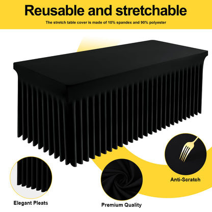 Stretch Fitted Tablecloth for Wedding, Banquet and Party Events
