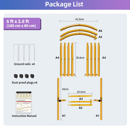 HEMMOTOP Metal Arch Backdrop Stand
