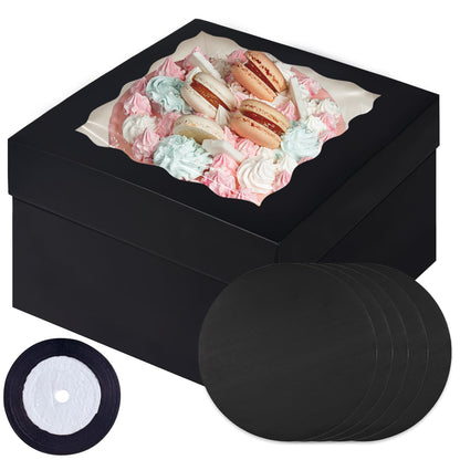 Cake Boxes with Window for Bakery and Party Desserts