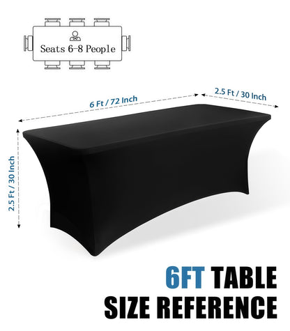 Stretch Fitted Table Cover for Party and Event Decorations