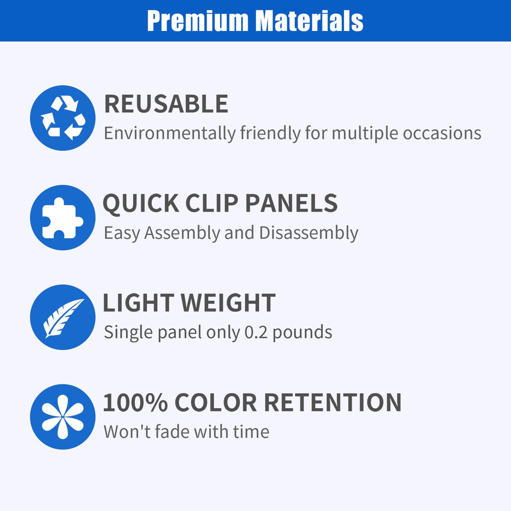 Ozikutech 24 Pcs Shimmer Wall Backdrop Panels for Party Decoration