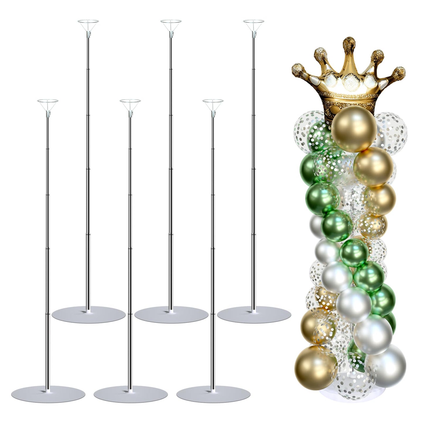 Adjustable Metal Balloon Arch Stand Kit for Wedding and Party Decor