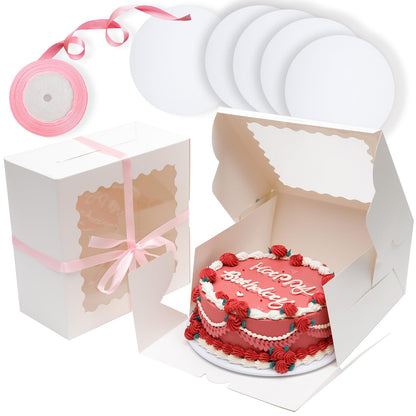 Cake Boxes with Window for Bakery and Party Desserts