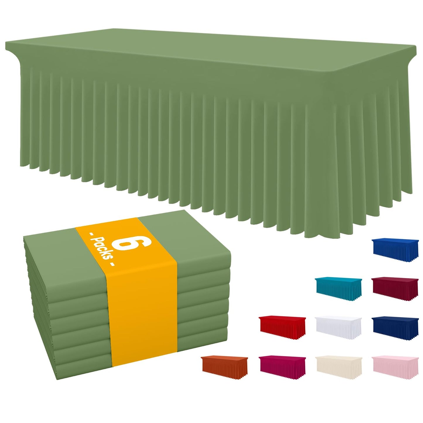 Stretch Fitted Tablecloth for Wedding, Banquet and Party Events