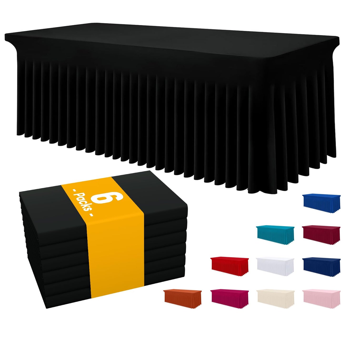 Stretch Fitted Tablecloth for Wedding, Banquet and Party Events