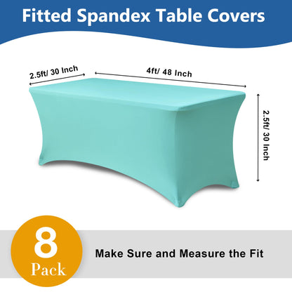 Spandex Table Cloths for Rectangle Tables-Fitted Stretch Table Cover