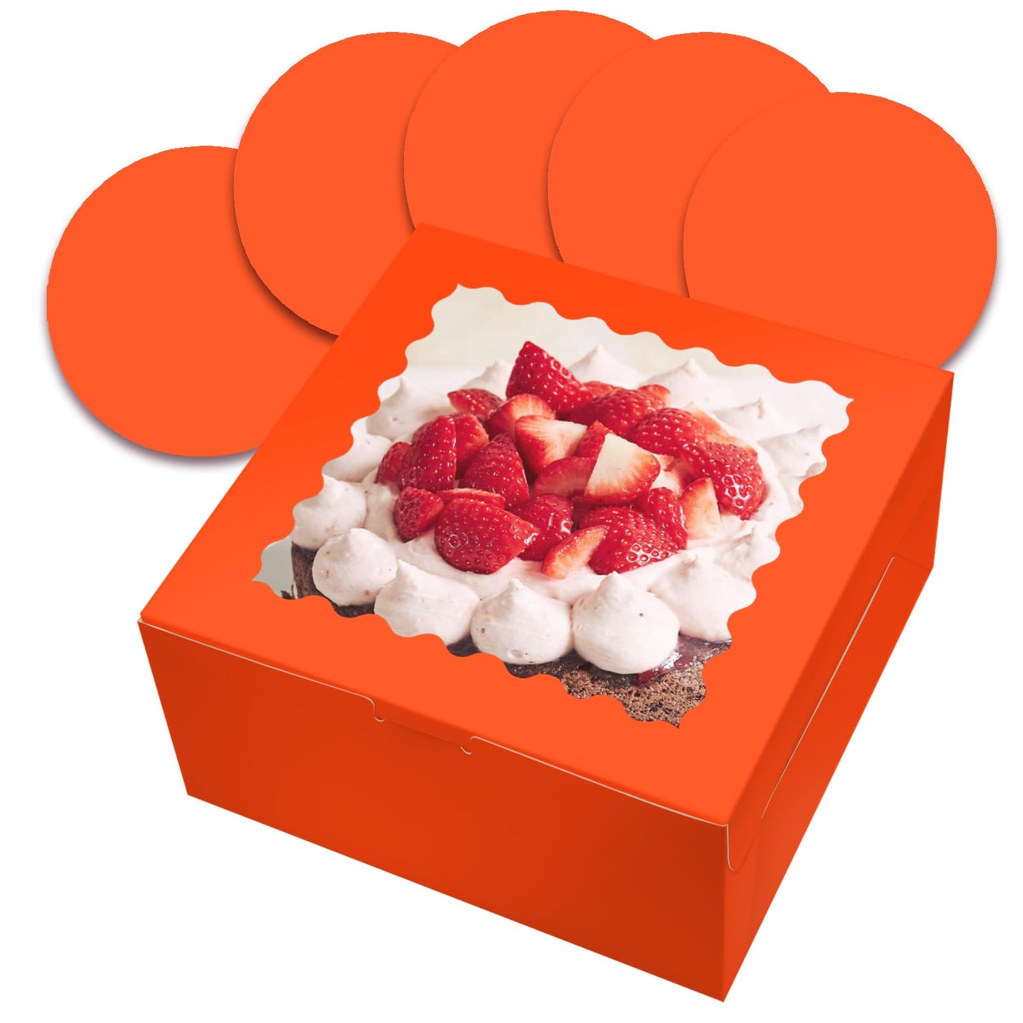 Cake Boxes with Window for Bakery and Party Desserts