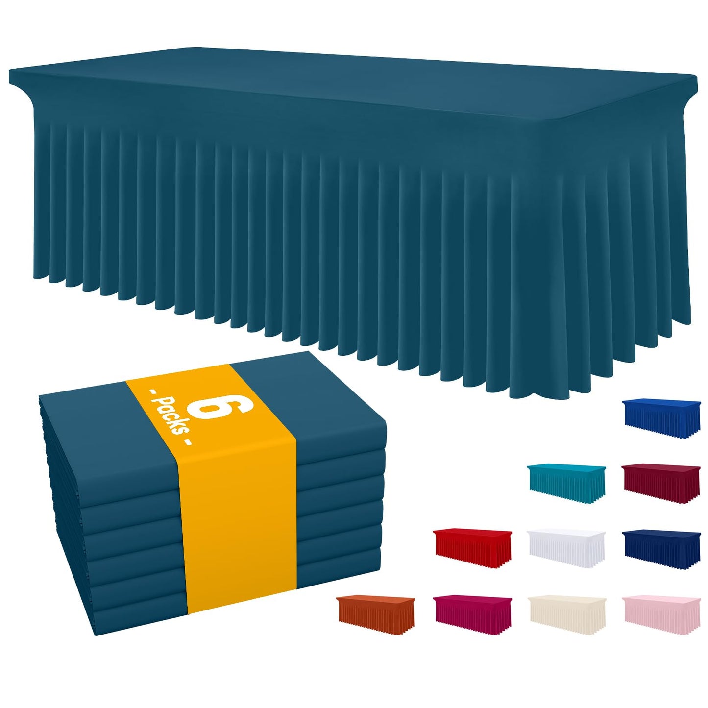 Stretch Fitted Tablecloth for Wedding, Banquet and Party Events