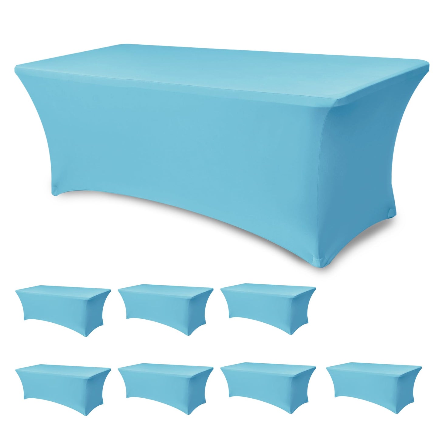 Spandex Table Cloths for Rectangle Tables-Fitted Stretch Table Cover
