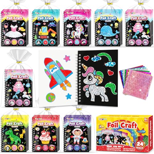 Foil Art Craft Kits for Kids Party Favors and Gifts