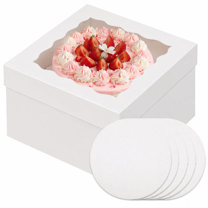 Cake Boxes with Window for Bakery and Party Desserts