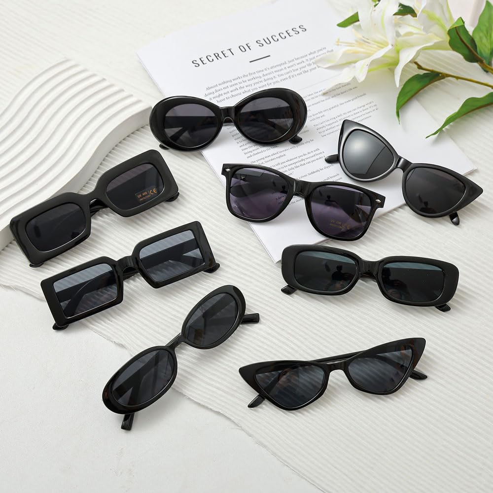 Dwenarry Party Sunglasses Bulk Funky Glasses Party Favor for Women 8/12Pack