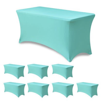 Spandex Table Cloths for Rectangle Tables-Fitted Stretch Table Cover