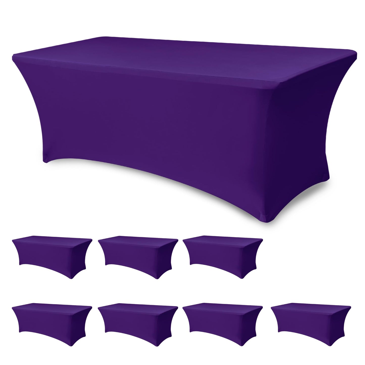 Spandex Table Cloths for Rectangle Tables-Fitted Stretch Table Cover