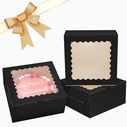 Cake Boxes with Window for Bakery and Party Desserts