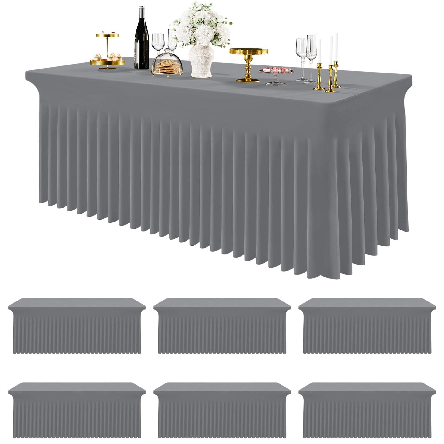 Stretch Fitted Tablecloth for Wedding, Banquet and Party Events