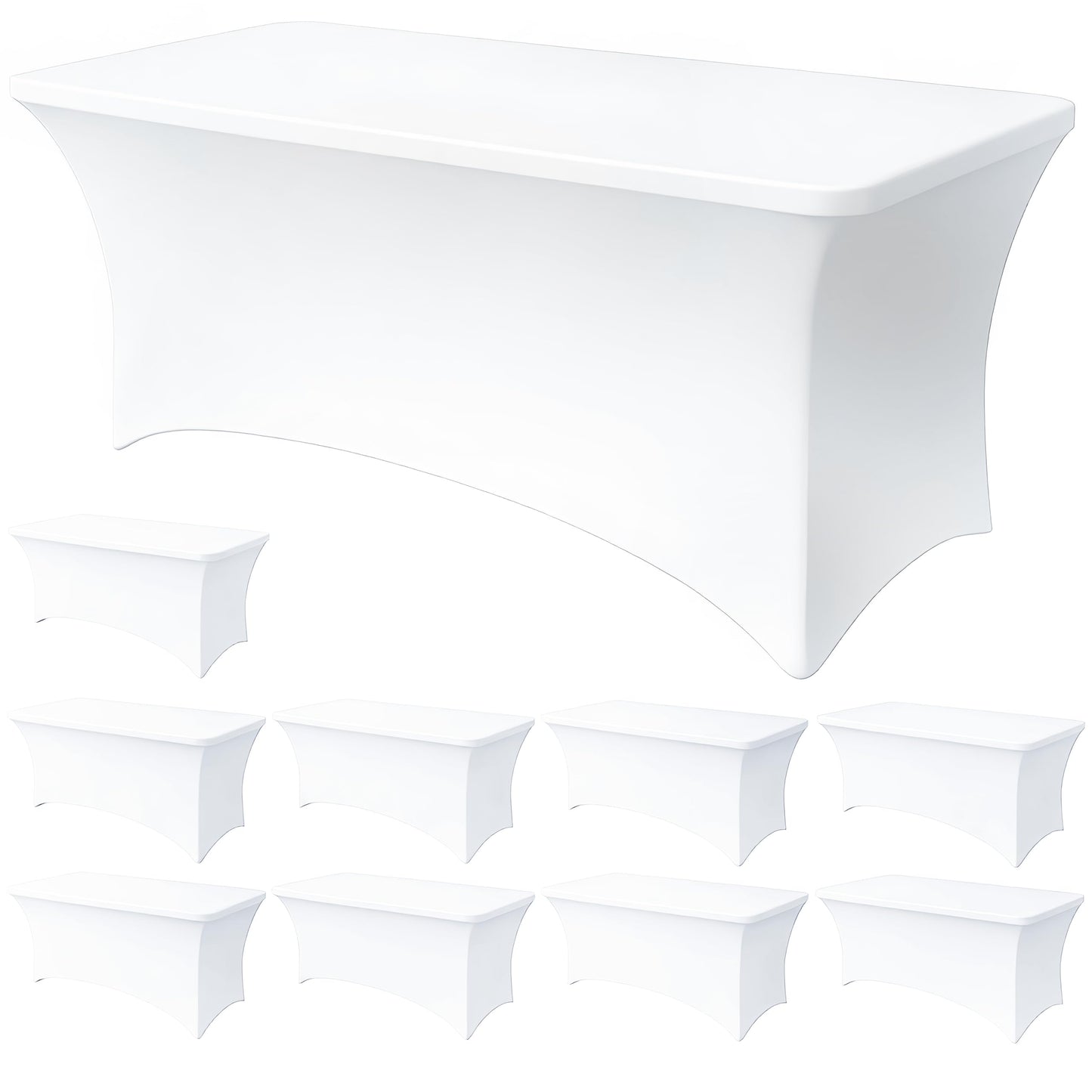 Stretch Fitted Table Cover for Party and Event Decorations