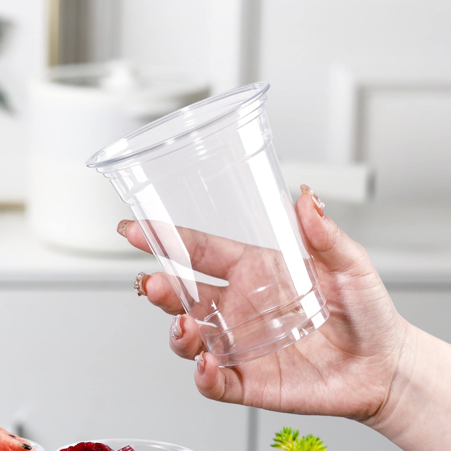 Clear Plastic Party Cups for Drinks, Smoothies and Cold Beverages