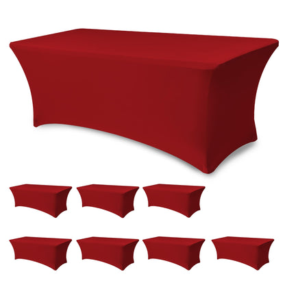 Spandex Table Cloths for Rectangle Tables-Fitted Stretch Table Cover
