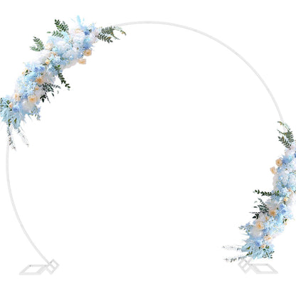 Gold Round Wedding Arch Backdrop Stand for Floral and Party Decor