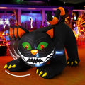 Halloween Black Cat Inflatable Outdoor Decoration with LED Lights