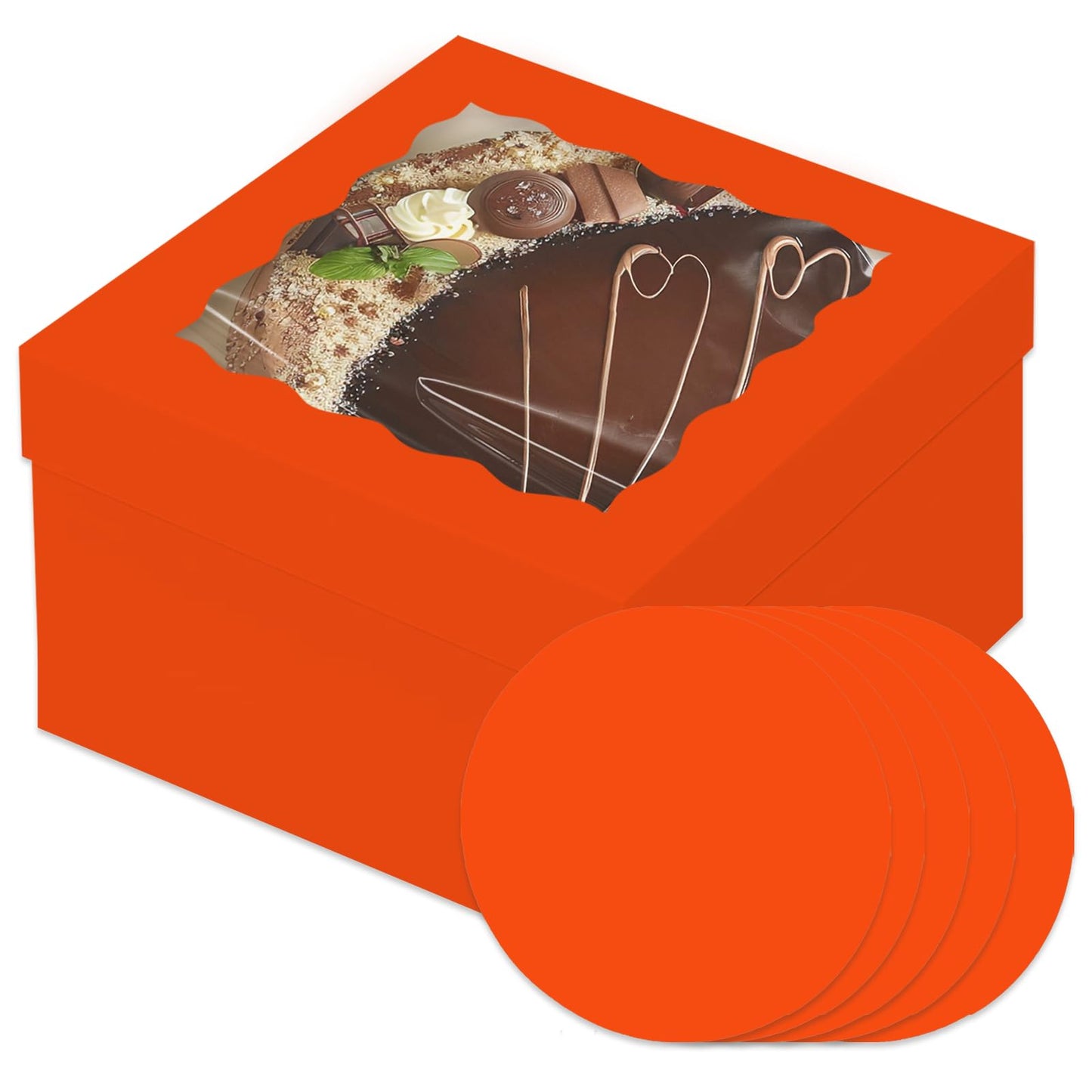Cake Boxes with Window for Bakery and Party Desserts