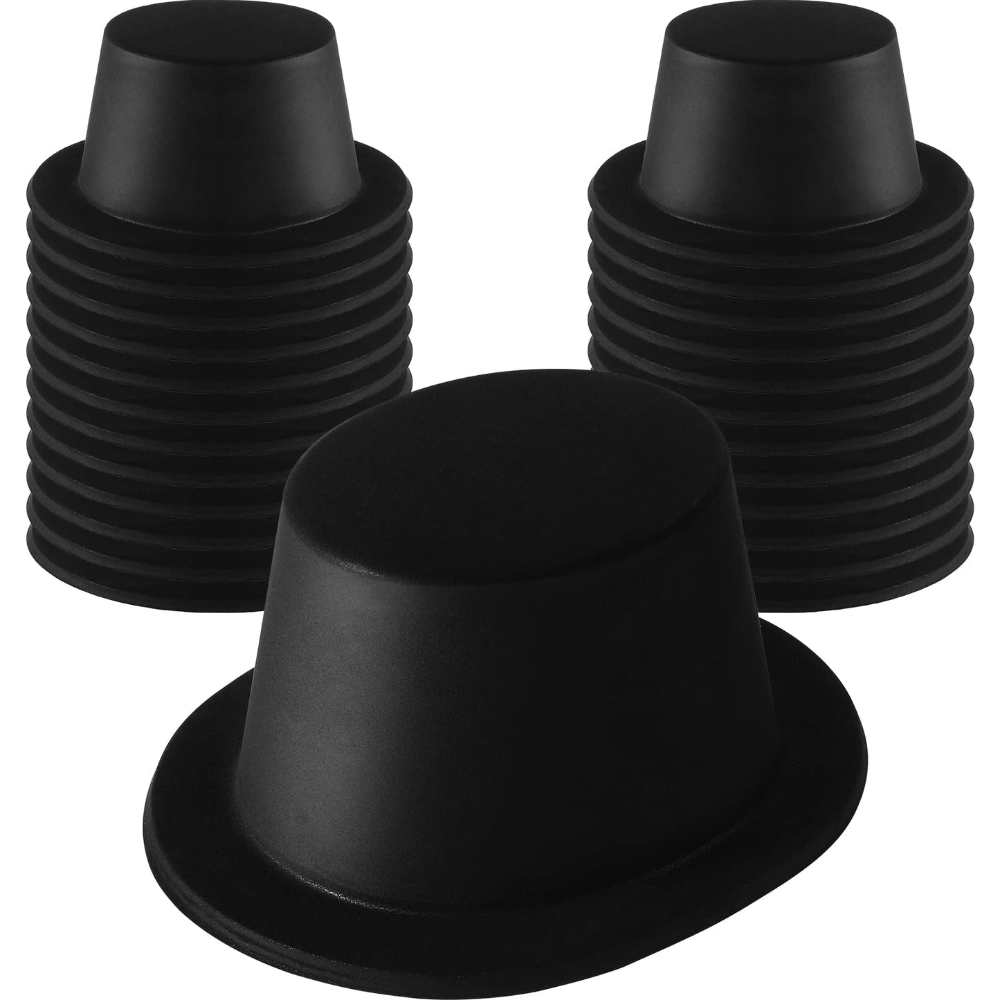 Black Top Hats for Costume Party Photo Props and Events