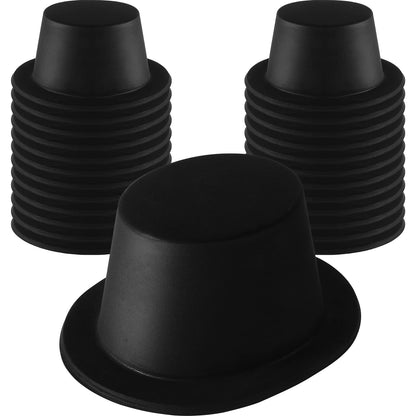 Black Top Hats for Costume Party Photo Props and Events