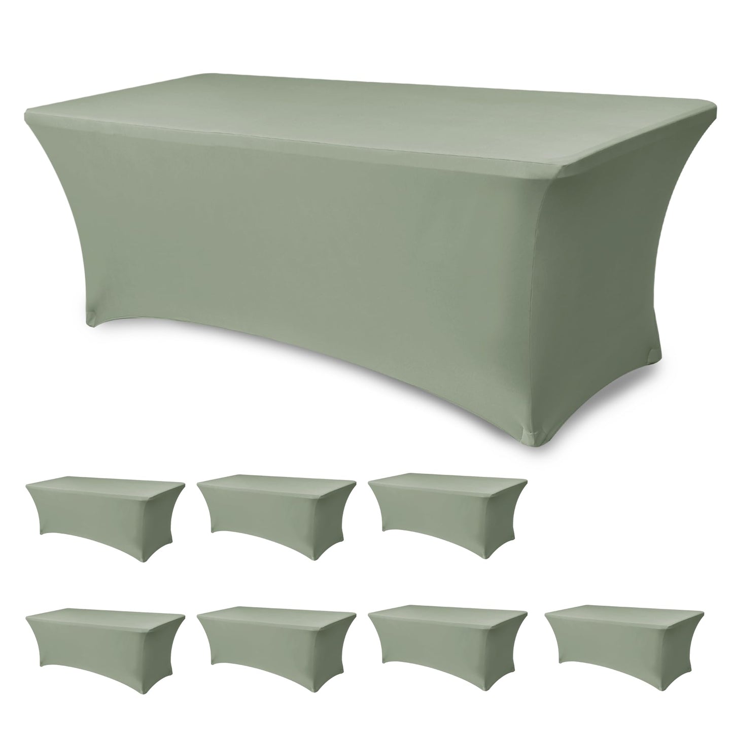 Spandex Table Cloths for Rectangle Tables-Fitted Stretch Table Cover