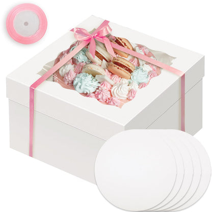 Cake Boxes with Window for Bakery and Party Desserts
