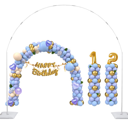 Metal Balloon Arch Stand Kit with Weighted Base for Party Decor