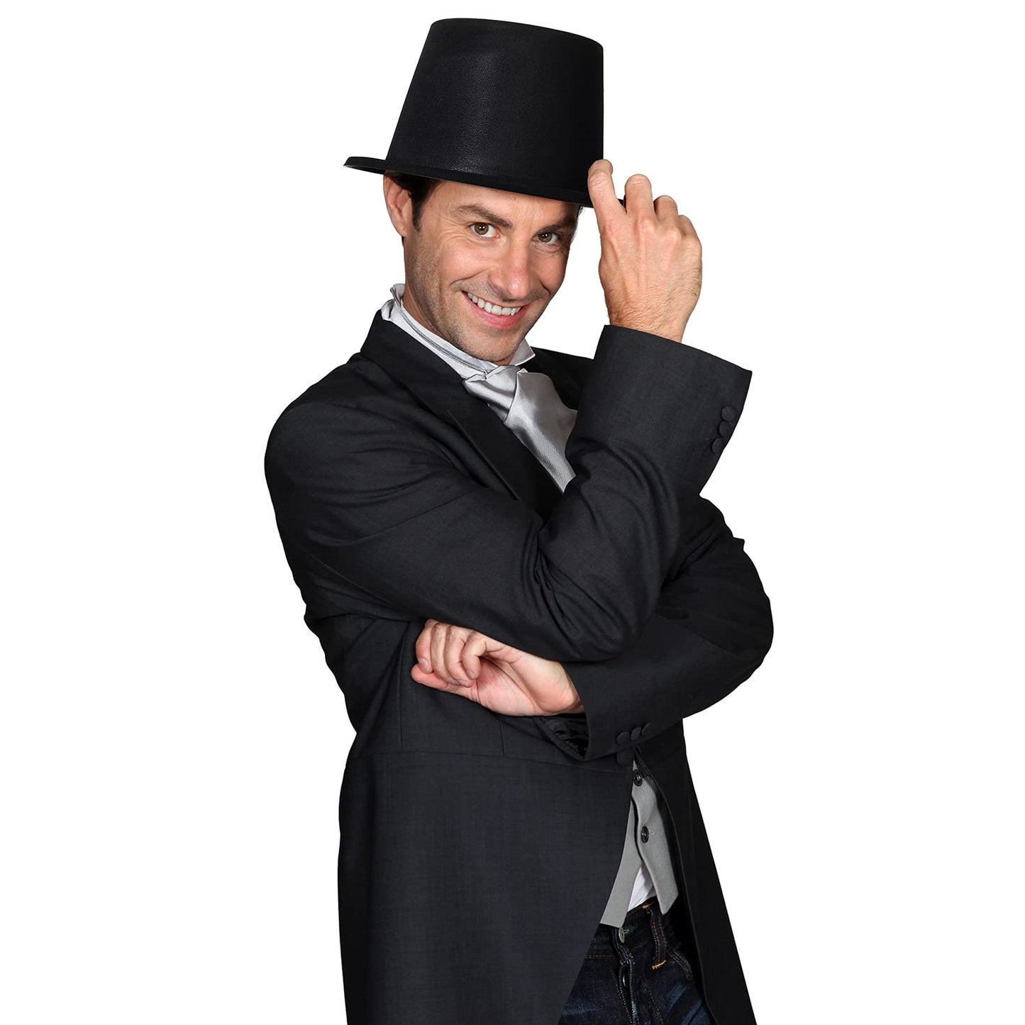 Black Top Hats for Costume Party Photo Props and Events