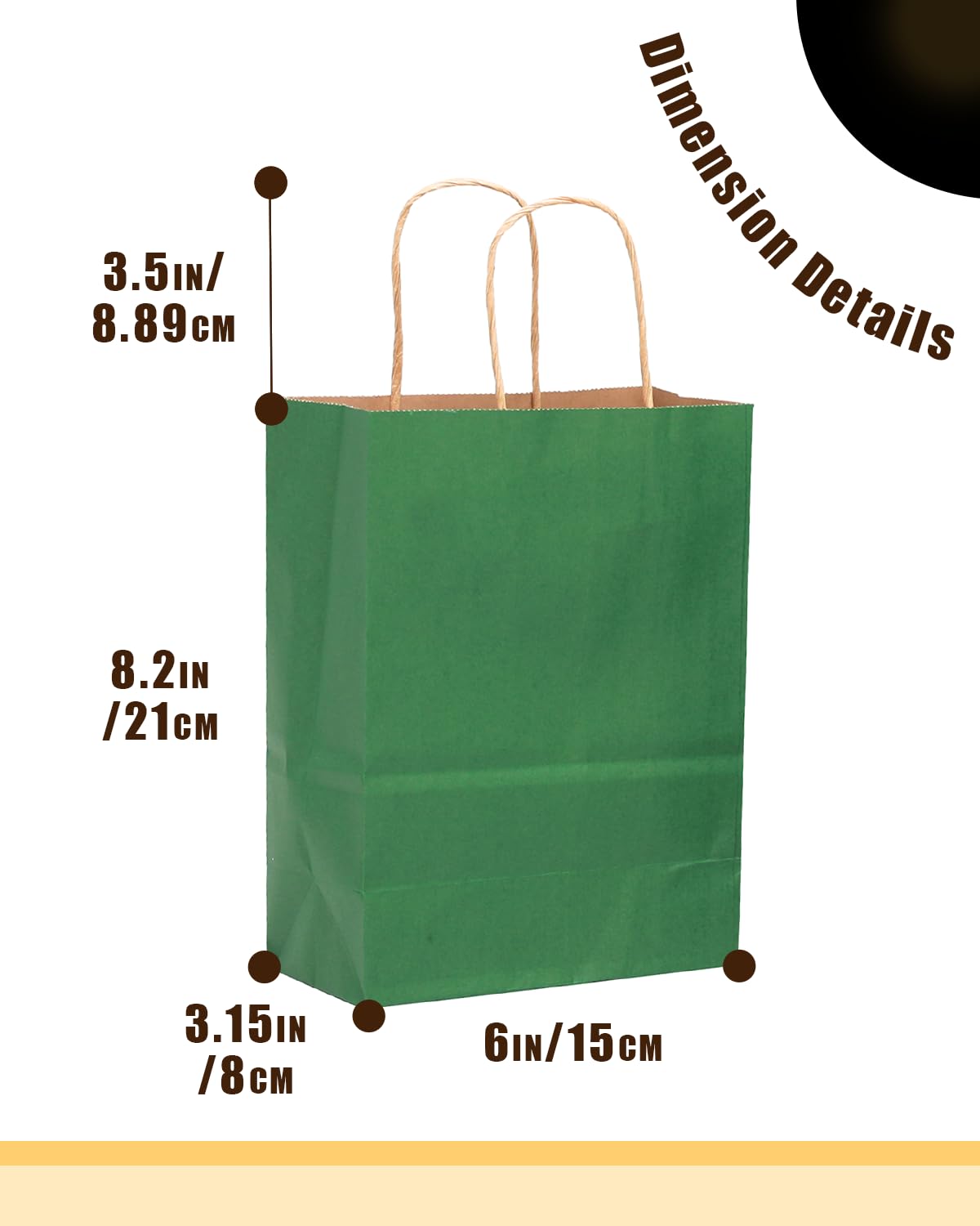 Kraft Gift Bags with Handles for Party Favors and Events