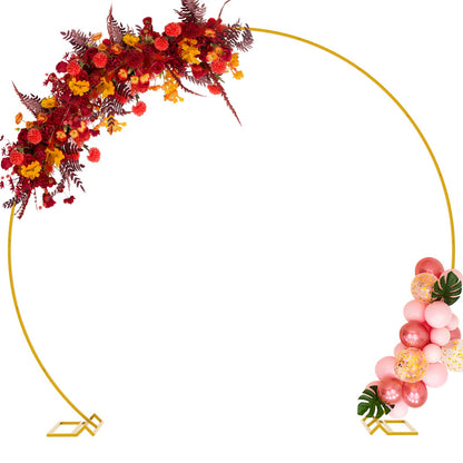 Round Balloon Arch Backdrop Stand for Wedding and Party Decor
