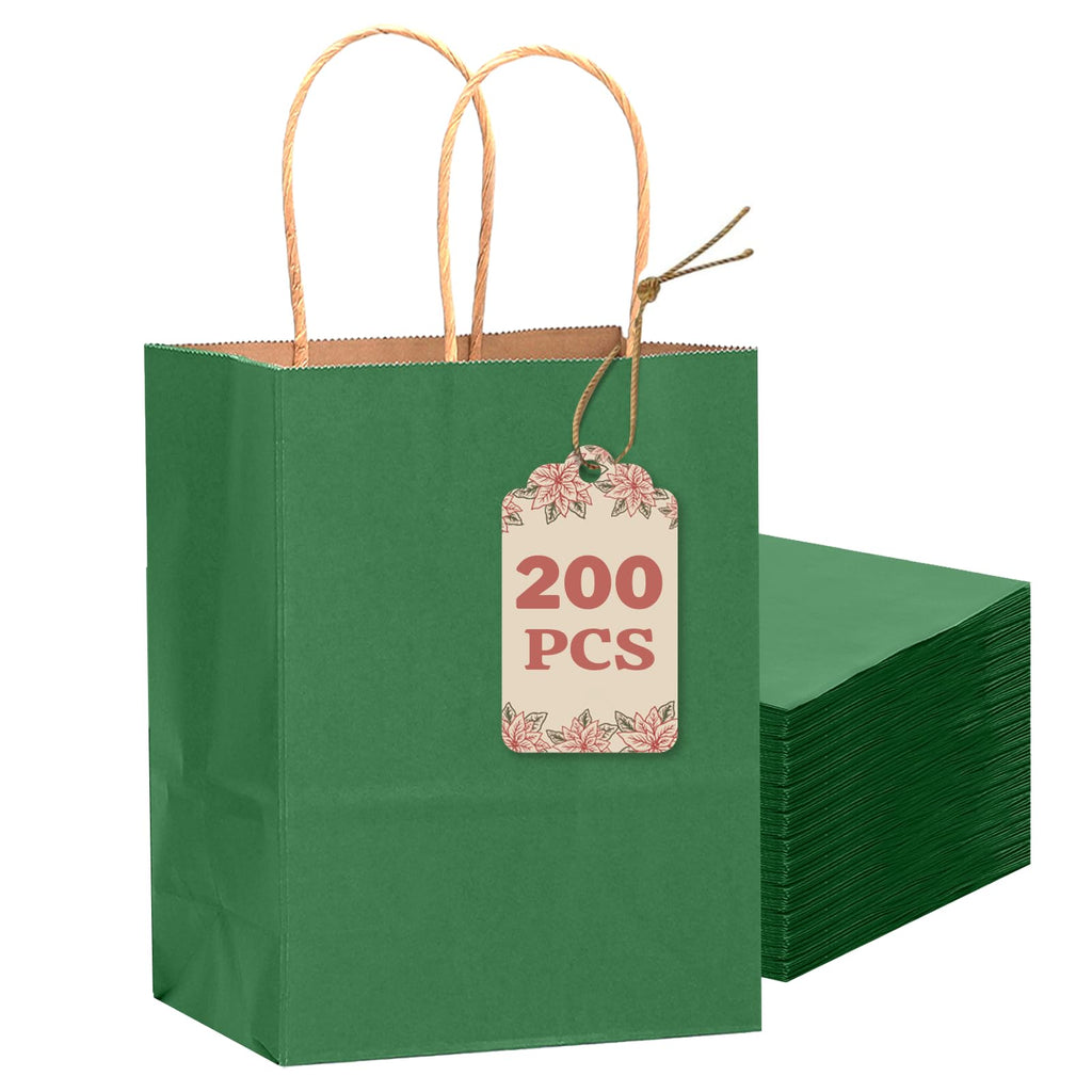 Kraft Gift Bags with Handles for Party Favors and Events