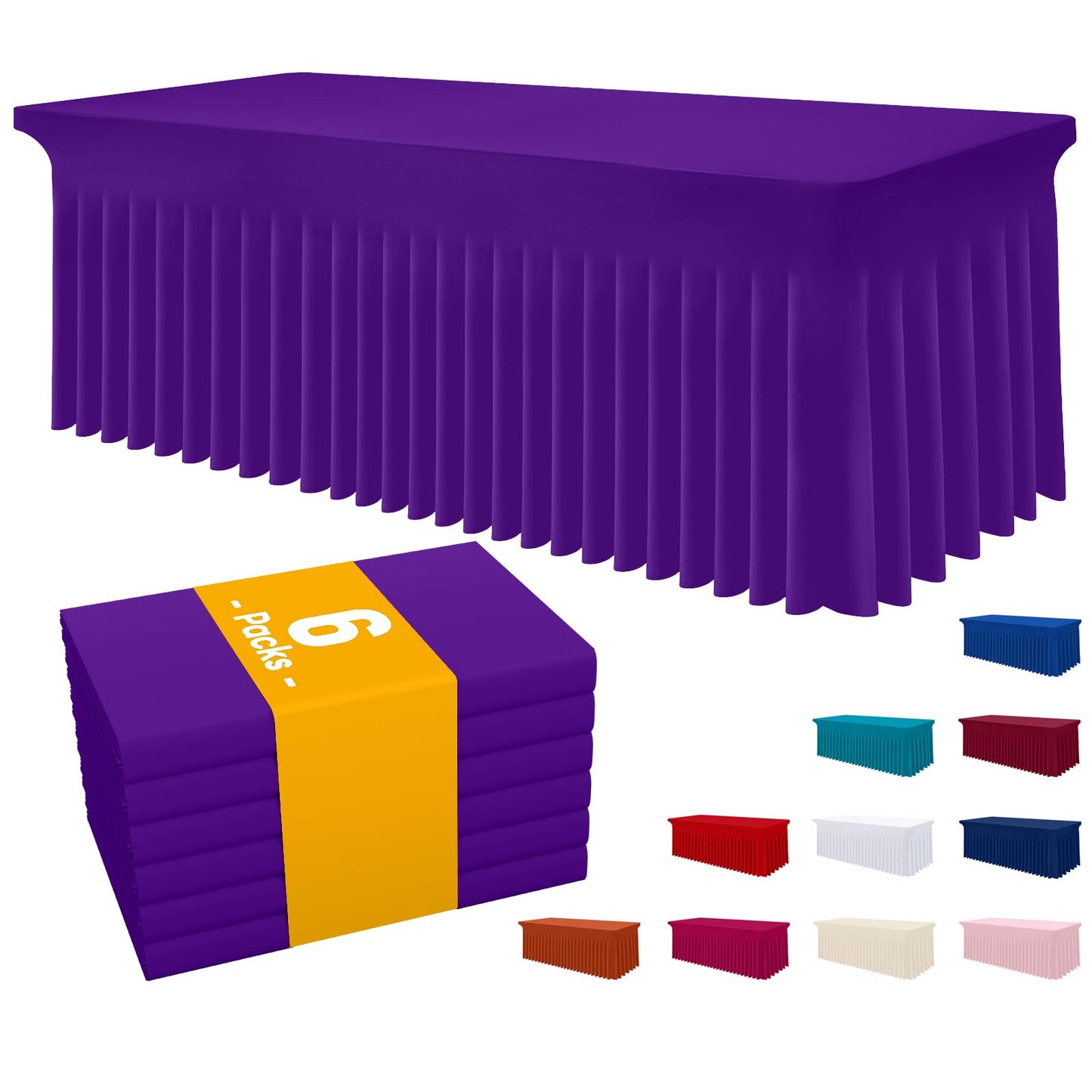 Stretch Fitted Tablecloth for Wedding, Banquet and Party Events